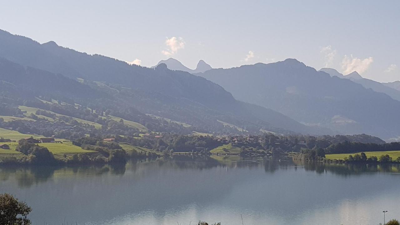Petite Maison Sur La Colline Du Gibloux: 1Chambre,1 Salon Et Salle De Bain Prives Au Rez De Chausse, Piscine Exterieur Et Bbq , Le Châtelard-Montreux 외부 사진